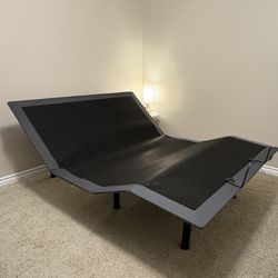Lucid L150 Adjustable Base – Bed Frame with Head and Foot Incline – Wireless Remote Control – Premium Quiet Motor, Queen size