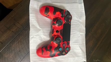 Red Camo WIRELESS PS4 Controller • Playstation 4 console controller • ps4 console gamepad with charger