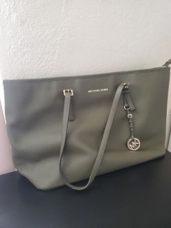 Michael Kors Olive Green Tote Handbag