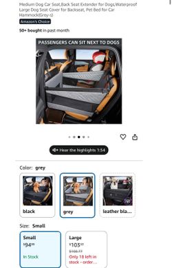 Dog Car Seat