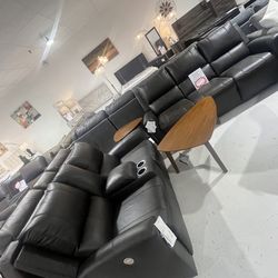 ⭐️Leather PWR reclining set⭐️