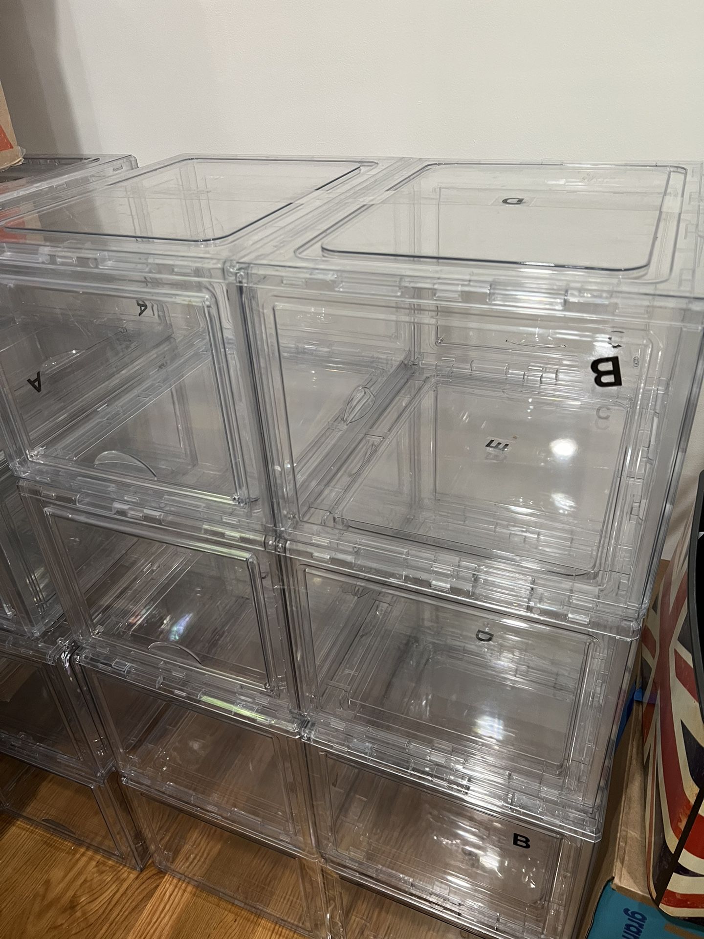 Stackable Sneaker Shoebox Organizer