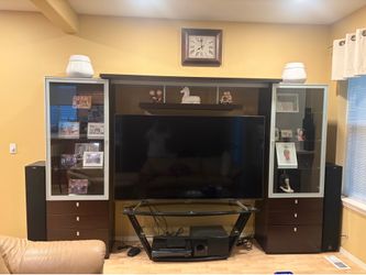 TV  media stand and shelf