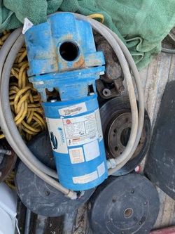Blue Electric Water Pump Motor