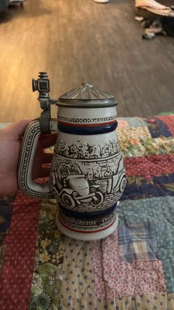 Vintage Avon 1979 Beer Stein 1910 Stanley Steamer 1911 Ford Model-T 1936