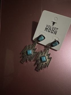 Western Turquoise Earrings 