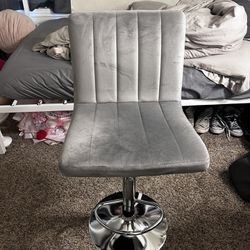 Grey Vanity Chair 