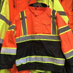Visibility Safety Rain Jacket 