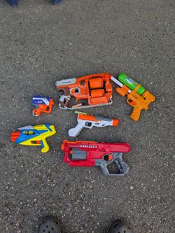 Nerf Gun Lot of 6 Blasters
