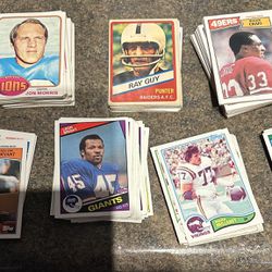 Assorted 1970s-1980s Football Cards