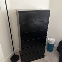 Black Tall Dresser for Bedroom