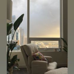 Manual Reclining Armchair With Ottoman 