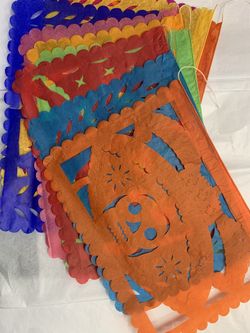 Mini Papel Picado Dia De Muertos Miniature Day Of The Dead Decoration