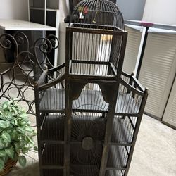 Wooden Bird Cage