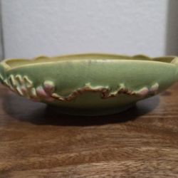 Roseville 328-8 Made In 1949 Apple Blossom Console Bowl 8"