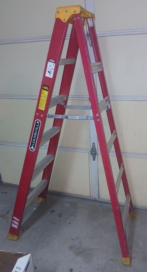 Two 6' Fiberglass A-frame Ladders.