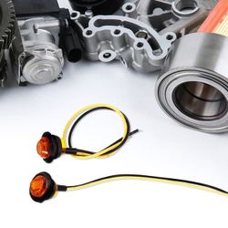 10pcs Car Side Lights LED Indicator Lights Orange PC Waterproof High Brightness