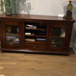 TV Console. Limited Use. Original Price $ 985. 3yrs Ago Mesquite Wood. Fabulous Addition To Your Den. 