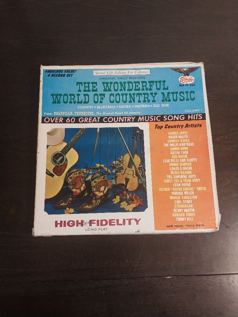 The Wonderful World Of Country Music ( Box Set-4 Vinyl Records)