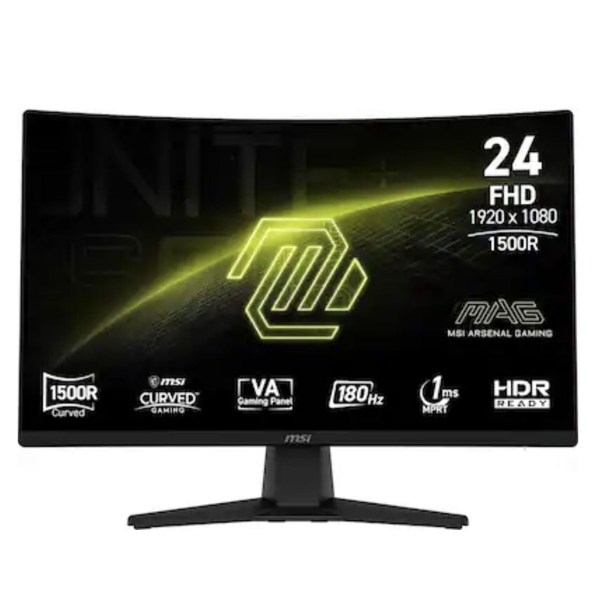 MSI MAG 24 inch FHD Display 180Hz Curved Gaming Monitor