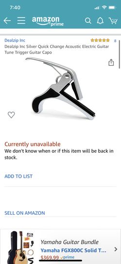 New Guitar Capo Quick Change Acoustic Electric