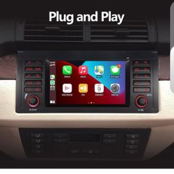 BMW E39 5 Series Car Stereo Wireless Apple Carplay/Android Auto with  7 inch IPS Touch Screen