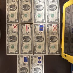 #97 RARE 1976 $2 Bicentennial Bills Set – Consecutive First Day w/ Stamps!