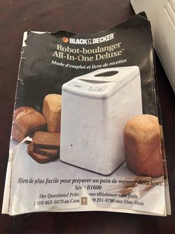 Black & Decker B1600 Automatic Bread Maker – Untested