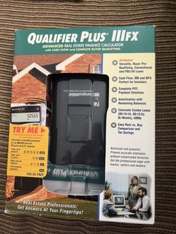 Real Estate Financial Calculator Qualifier Plus III FX 
