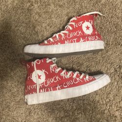 Red Not The Chucks Size 9 Fits Luke A 8.5 Men