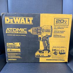 DEWALT 20V MAX Atomic Brushless Drill/Driver Kit (DCD794D1) – Brand New in Box