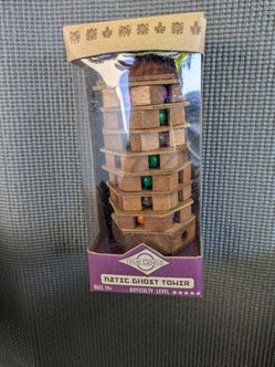 True Genius Aztec Ghost Tower Wooden Puzzle 