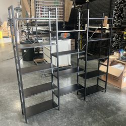 Bookshelves 6 Tiers Triple Wide Industrial Bookshelf (assembly Required)