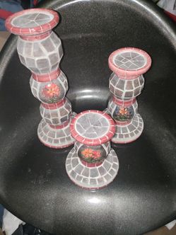Mosaic Candle Holders