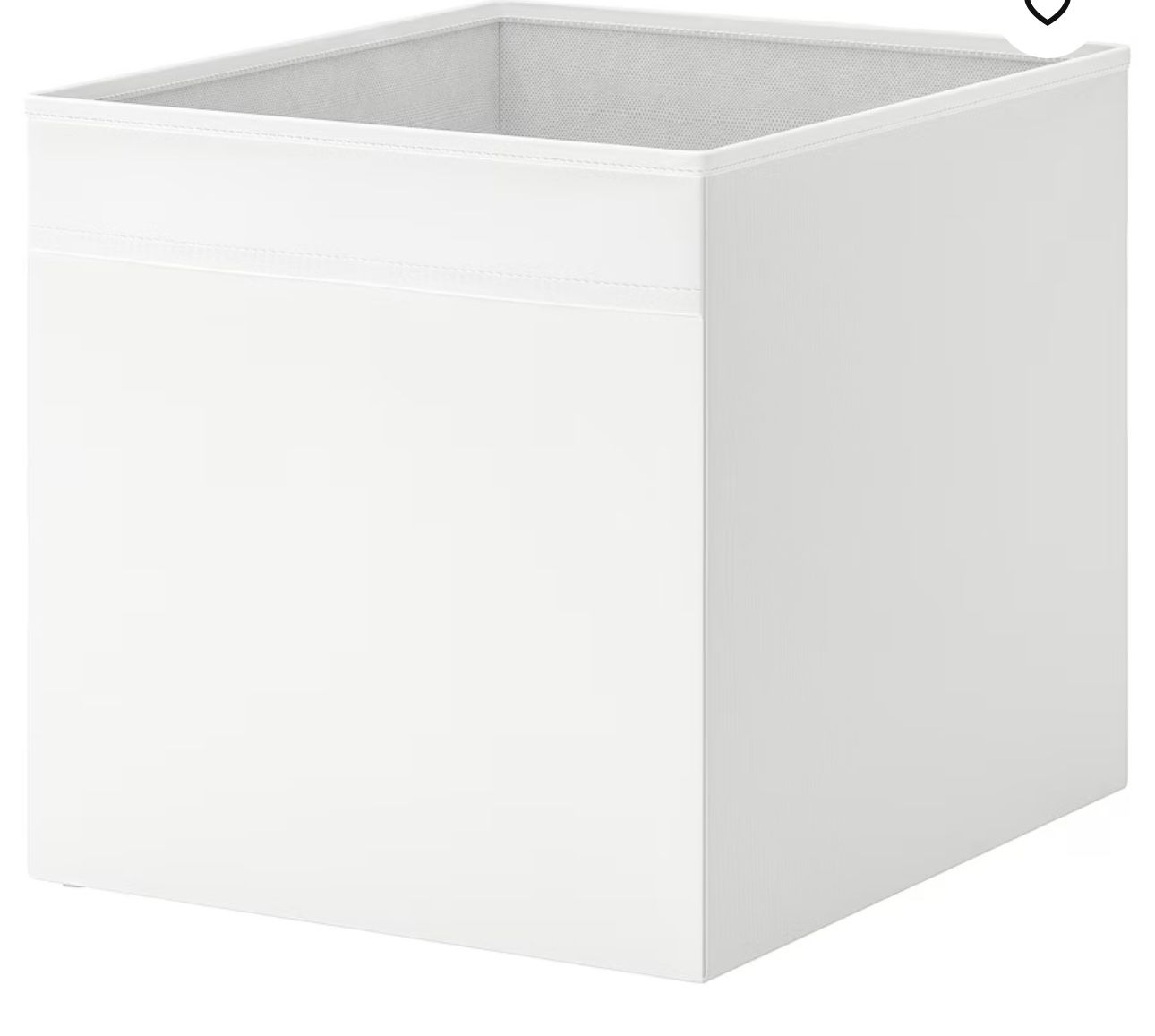 Ikea Cube Insert Bin. Collapsible Fabric Containers- White