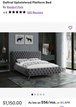 Upholstered Platform Bed