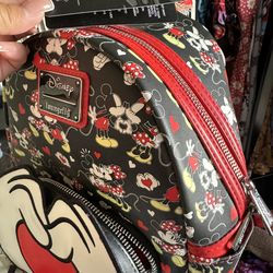 Brand New Loungefly Valentine’s Edition Mickey & Minnie Backpack
