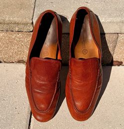 Franco D'Amore Italian Leather Venetian Loafers Men's EU 41 / US 8 Cognac