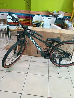 SPATIAL 29 Inch Mountain Bike 21 Speed Aluminum Frame Lightweight Adult Bicycle with Dual Disc Brakes for Men Women