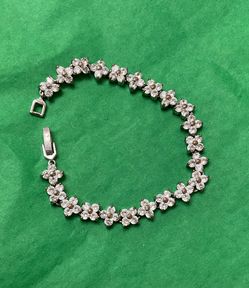 Floral Silver & Gold Bracelet