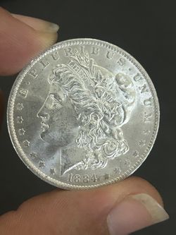 1884 P Morgan Dollar Silver Semi PL