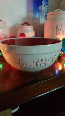 Rae dunn gingerbread bowl