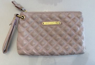 Juicy Couture Mauve Quilted Wristlet