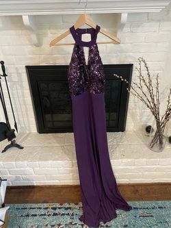 Flattering Sparkly Purple Ball Gown Size - 5/6 Originally $350 