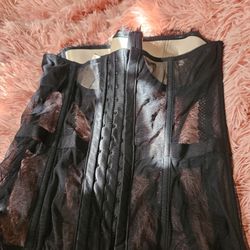 Corset Eyelet Closure Up The Back. Victoria's Secret.