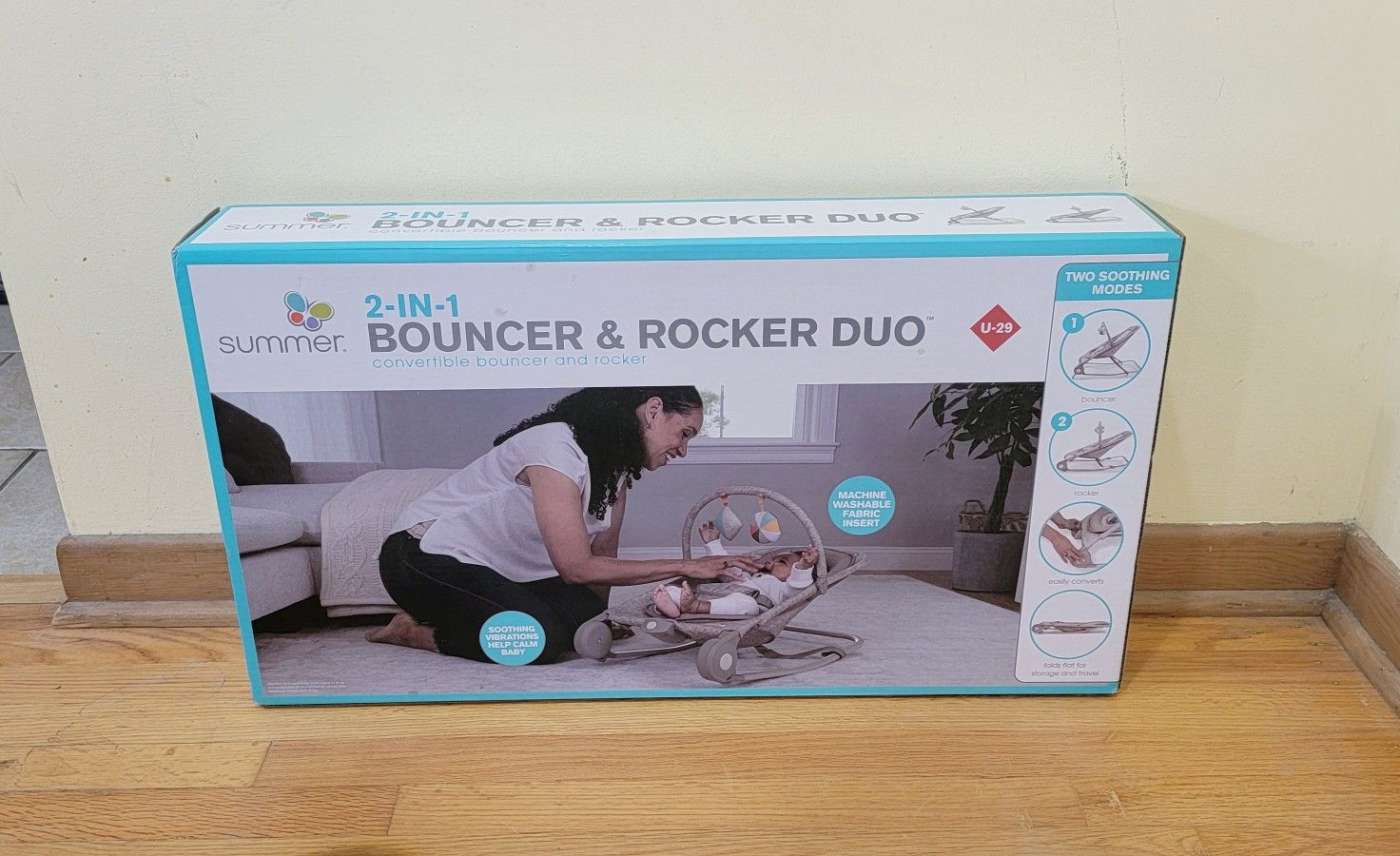 Summer by Ingenuity 2-in-1 Baby Bouncer & Rocker Duo *NEW*