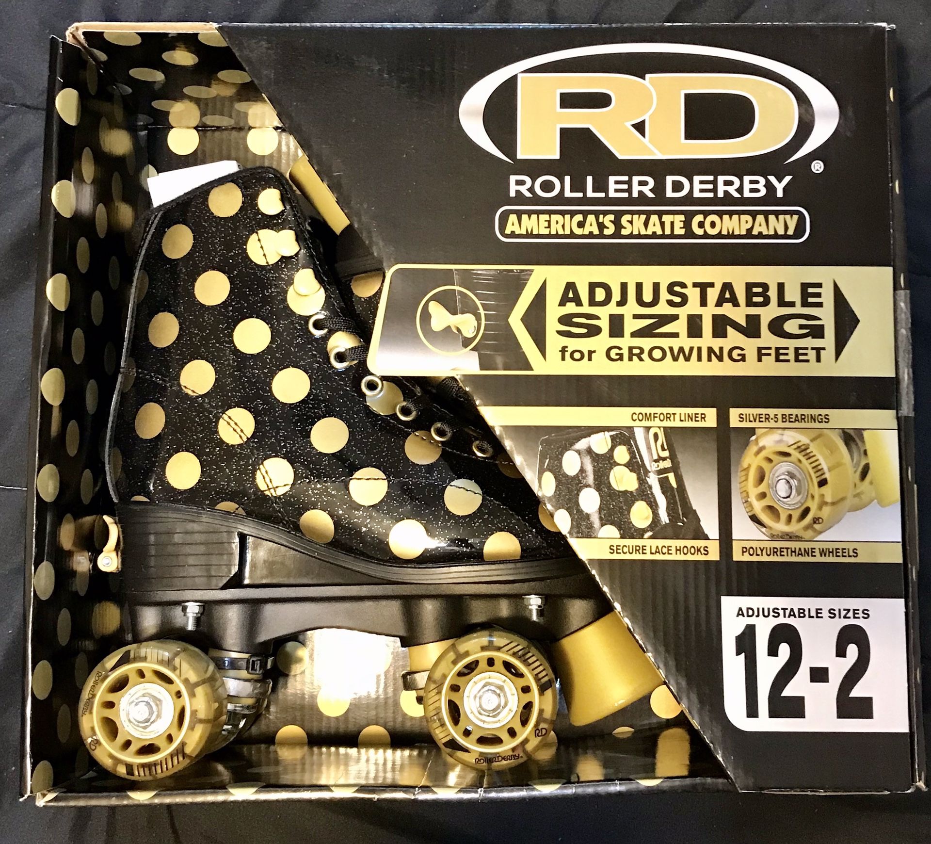 Roller Derby Adjustable sizing 12J-2