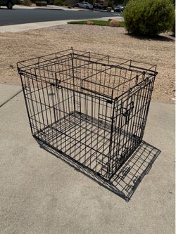 Wire Small Dog Cage (LxWxH): 25” x 18” x 20”