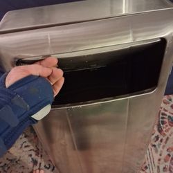 CUSTOM MADE ALUMINUM TRASH CAN