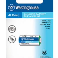 Westinghouse Alkaline 6V Battery Replaces 4LR44 & 1414A For Photography Cameras